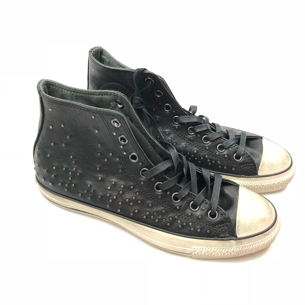 Converse John Varvatos Black Mini Studded Size 9.5 - Picture 2 of 5